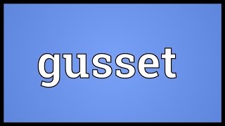 Gusset Meaning [upl. by Akire]