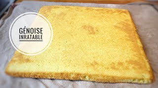 RECETTE DE GENOİSE İNRATABLE idéale pour bûches et gâteaux roulés [upl. by Attennod]