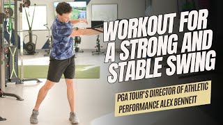 Golf Workout for A Better More Efficient Swing  FullBody Golf Fitness Routine [upl. by Salvadore261]