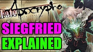 Saber of Black SIEGFRIED Explained  Fate Apocrypha  Past amp Noble Phantasms [upl. by Scribner]