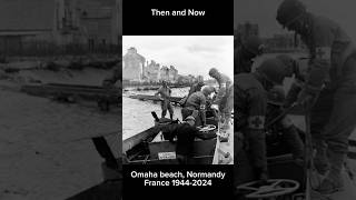 Then and now WW2 Omaha beach ww2 history thenandnow military soldier veteran france shorts [upl. by Brittni]