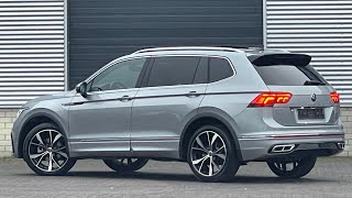 Volkswagen NEW Tiguan Allspace Rline 2022 in 4K Pyrit Silver 20 inch Misano Walk around amp Detail [upl. by Airdnal70]