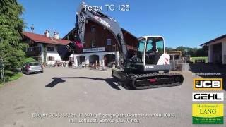 Terex TC 125 Kettenbagger DEMO  Lang Machinery [upl. by Chadwick]