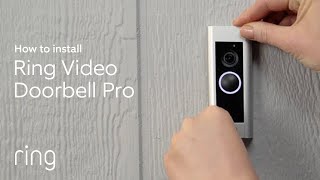 How to Install Ring Video Doorbell Pro  DiY Installation [upl. by Aisyat904]