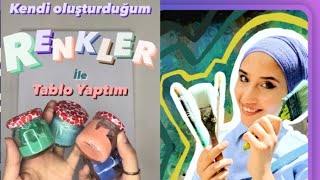 Kolay Akrilik Boya Nasıl Yapılır  How to make easy acrylic paint [upl. by Lladnarc533]