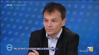 Scissione PD il commento di Marco Damilano [upl. by Kcirdet]