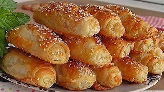 O Kadar KOLAY Kİ Neden Daha Önceden Yapmadım🤔Sadece UnSuTuz ile‼️ ÇITIR Çıtır BÖREK TARİFİ 💯 [upl. by Akitahs]