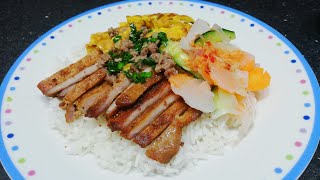 Cambodian pork chop cambodianbreakfast [upl. by Ahsemit489]