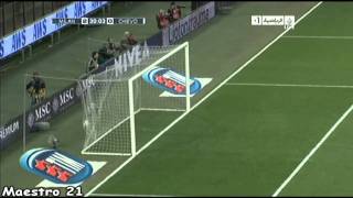 Pato Second Goal on Chievo  16102010 [upl. by Licna]