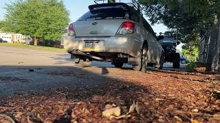 Subaru Impreza 25i 3inch exhaust cold start [upl. by Sirraj]