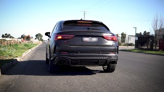 Crazy Audi RSQ3 F3 Launch Control Stage 2 Acceleration amp Exhaust Noise RedStar Downpipe NO OPF [upl. by Yesdnik]