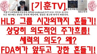 주식투자HLBHLB 그룹 시간외까지 흔들기상당히 의도적인 주가흐름세력의 의도 왜FDA허가 앞두고 강한 흔들기 [upl. by Suirauqed509]