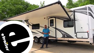 Solera Replacement Awning Fabric Installation  2017 Forest River Work and Play TT Toy Hauler [upl. by Ednalrim]