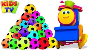 Learn Colors with Soccer Balls  Bob The Train Fun Series  Kids TV [upl. by Tice]