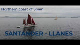 EP 14 Exploring northern coast of Spain with wooden boat SANTANTER  LLANES [upl. by Tanaka]