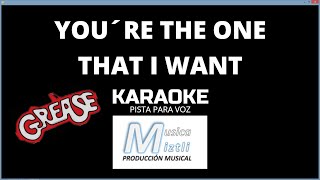 Youre The One That I Want  Karaoke  Grease [upl. by Andryc]