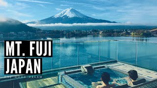 The best view of Mount Fuji  Outdoor bath  The best hotel in Kawaguchiko  Japan 富士山が見えるホテル【河口湖】 [upl. by Frost]