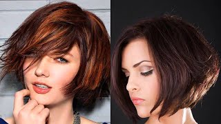 40  Stylish Short bob With Curtains bangs haircuts trends in 2024 [upl. by Brandon]