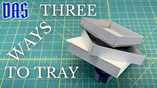 Three Ways to Make Trays  Adventures in Bookbinding [upl. by Drahnreb]