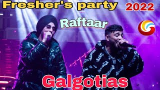 Raftaar in Galgotias  Uncontrolled Crowed Gu Freshers party 2022  raftaarmusic [upl. by Tiffa]