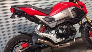 ZoOm Exhaust Honda Grom 125SF MSX 125 20132018 Full System Low down With DB Killer [upl. by Maye]