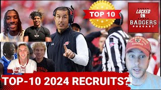 Ranking the top10 recruits in the 2024 recruiting class for the Wisconsin Badgers Dilin Jones  1 [upl. by Koh]