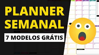 Planner Semanal para Imprimir  7 Modelos Grátis [upl. by Peri]