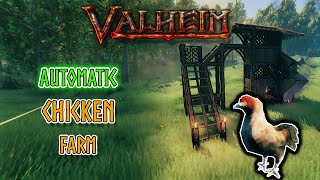 Automatic Chicken Farm 🐔  Valheim 2024 [upl. by Bisset86]