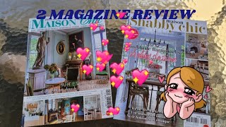 TWO MAGAZINE REVIEWFRENCH COUNTRY DECOR [upl. by Idnod]