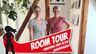 Room Tour Sanierung eines alten Bauernhauses im DIY Verfahren l Hausbau Helden [upl. by Pratt765]