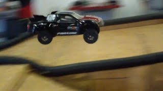 Team Associated SC10 4x4 on Indoor Carpet [upl. by Gaal]