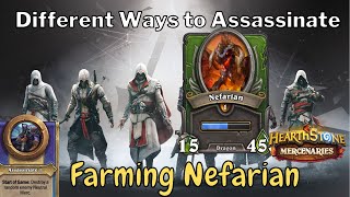 Assassins to Speed Farm Nefarian for Valeera Coins Guide Quick Tip  Hearthstone Mercenaries [upl. by Bal]