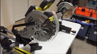 Harbor Freight Miter Saw vs Ryobi Miter Saw [upl. by Ahpla]