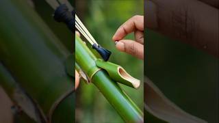 Crazy Ideas with Green Bamboo Slingshots bamboohandcraft [upl. by Arnelle]