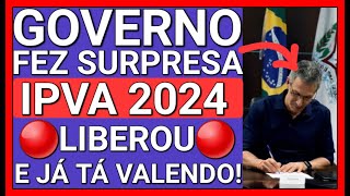 ✅SAIU NO DIÁRIO OFICIAL ZEMA FEZ MUDANÇAS NO IPVA 2024 [upl. by Esalb]