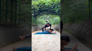 Hanuman Asana  Baki Pose With Hand Standing [upl. by Neelrahs252]