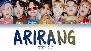 BTS 방탄소년단  ARIRANG 아리랑 Color Coded Lyrics EngRomHan가사 [upl. by Orual]