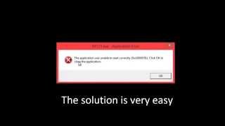 The application was unable to start correctly 0xc00007b SOLVED [upl. by Yentruok]