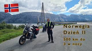 Norwegia motocyklem dzień 2  500 km drogą nr 17 z Vennesund w kierunku Bodø [upl. by Vivl]