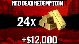 UNLIMITED GOLD All Treasure Hunts amp Gold Bar Locations RDR2 [upl. by Auhsuj553]