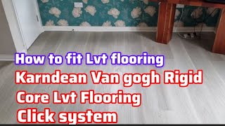 How to install Karndean Lvt flooring  5G amp 2G installation system  van gogh rigid core range [upl. by Seow]