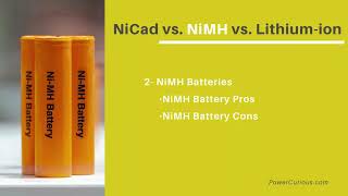 NiCad vs NiMH vs Lithiumion – Which Battery Type is Best [upl. by Ishii]