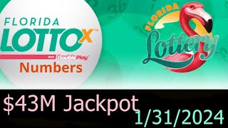 Florida Lotto Winning Numbers 31 January 2024 Today FL Lotto Drawing Result Wednesday 1312024 [upl. by Huntley756]