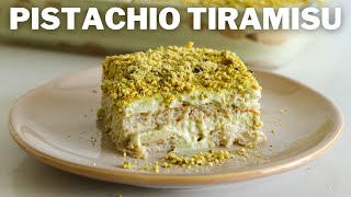 Pistachio Tiramisu Recipe [upl. by Ninetta]