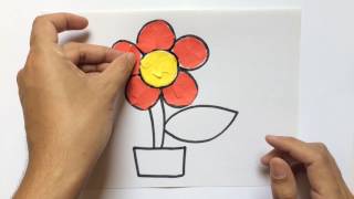 LEARN HOW TO DO COLLAGE FLOWER VISUAL ART ATTACK MUST WATCH [upl. by Nnairek349]