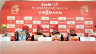 Press Conference Sochi Team Event [upl. by Blanc641]