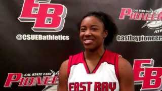 Postgame Interview Tori Breshers  Cal State East Bay Womens Basketball 121413 [upl. by Abas]