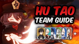 The BEST Hu Tao Teams in Genshin Impact  Vaporize Melt Double Hydro and more Hu Tao Team Guide [upl. by Zoara63]