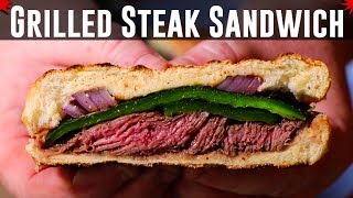 Grilled Carne Asada Steak Sandwich [upl. by Allred492]