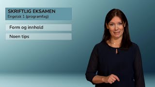 Engelsk 1 programfag Skriftlig eksamen [upl. by Salina686]